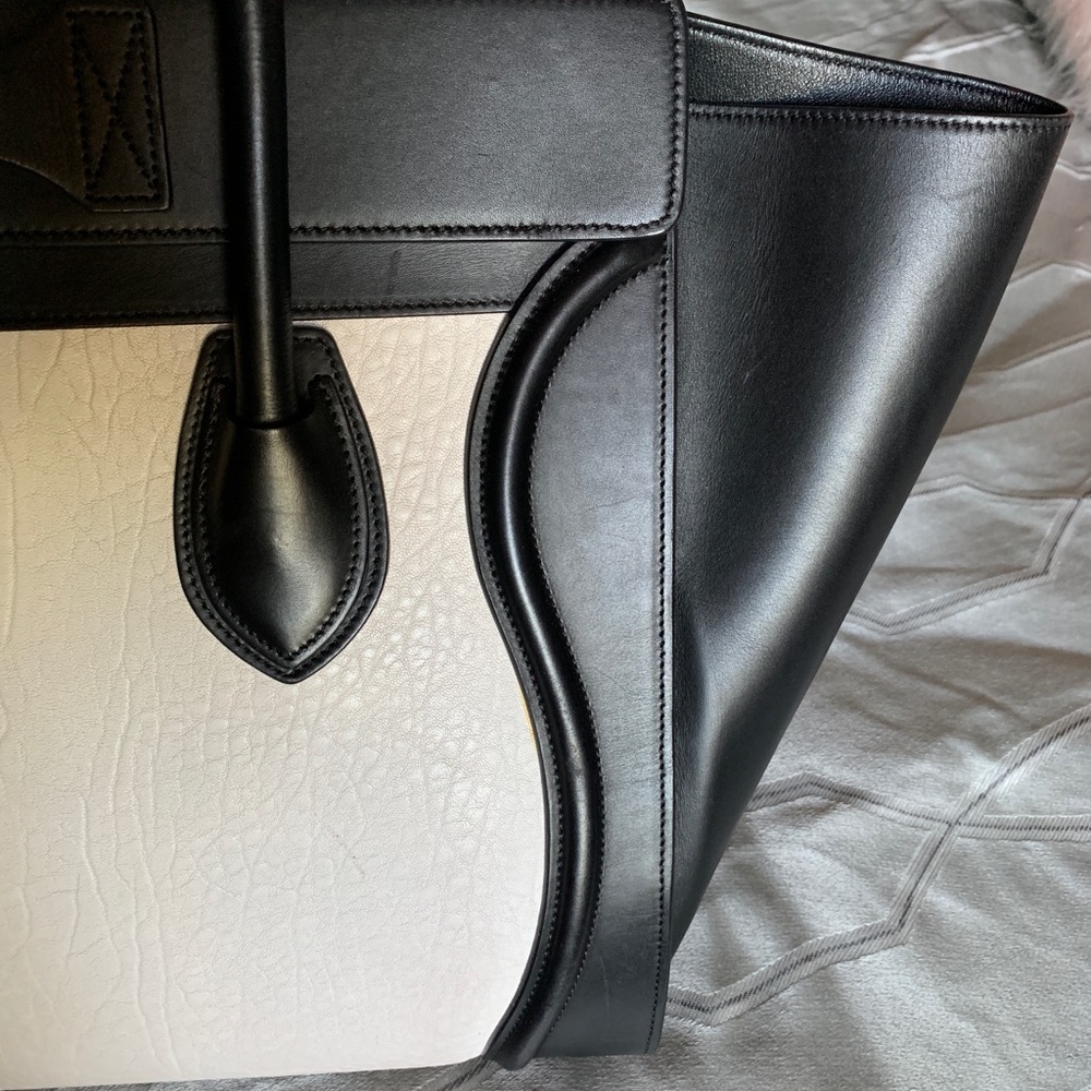 Céline Bicolor Mini Luggage Tote - Picture 3 of 7